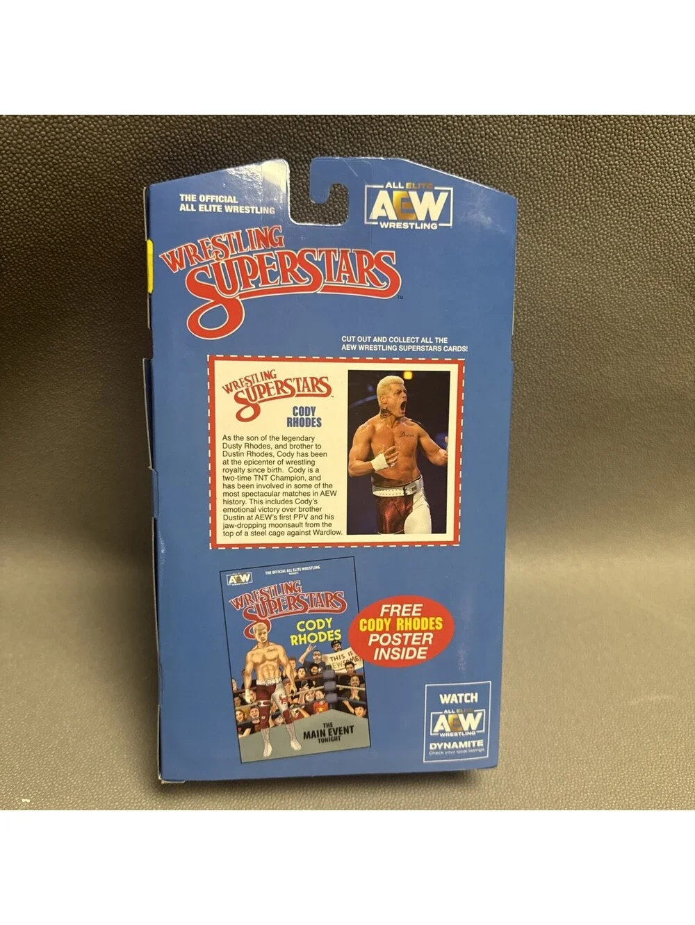 Jazwares All Elite Wrestling Unmatched Cody Rhodes Action Figure with Poster
